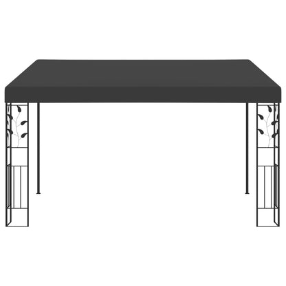 Gazebo de parede 4x3x2,5 m antracite