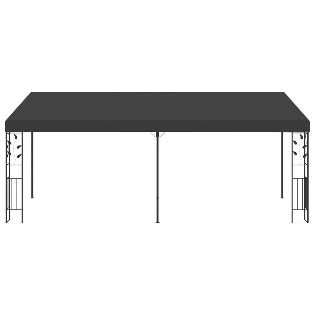 Gazebo de parede 6x3x2,5 m antracite