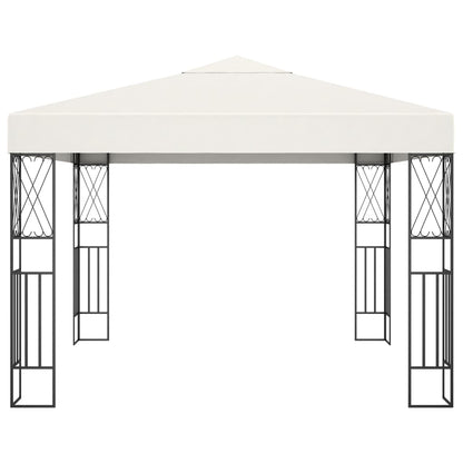 Gazebo 3x3 m tecido creme