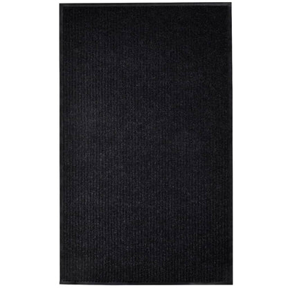 Tapete de porta 117x220 cm PVC preto