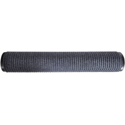 Tapete de porta 117x220 cm PVC cinzento