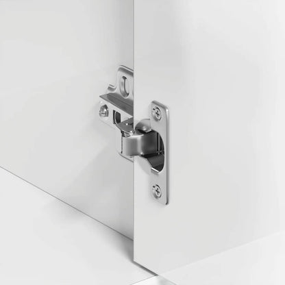 Aparador 88x30x70 cm contraplacado branco brilhante