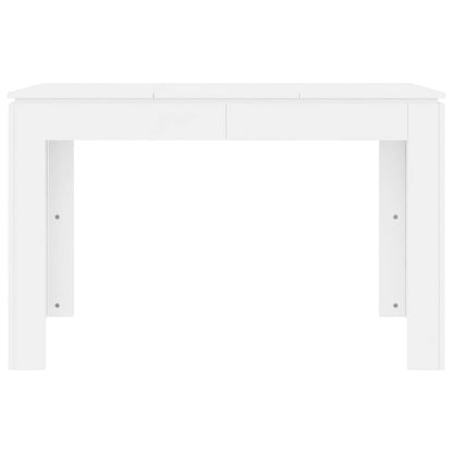 Mesa de jantar 120x60x76 cm contraplacado branco