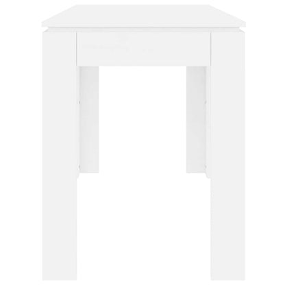 Mesa de jantar 120x60x76 cm contraplacado branco