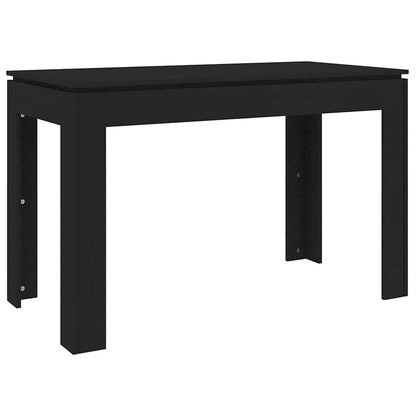 Mesa de jantar 120x60x76 cm contraplacado preto