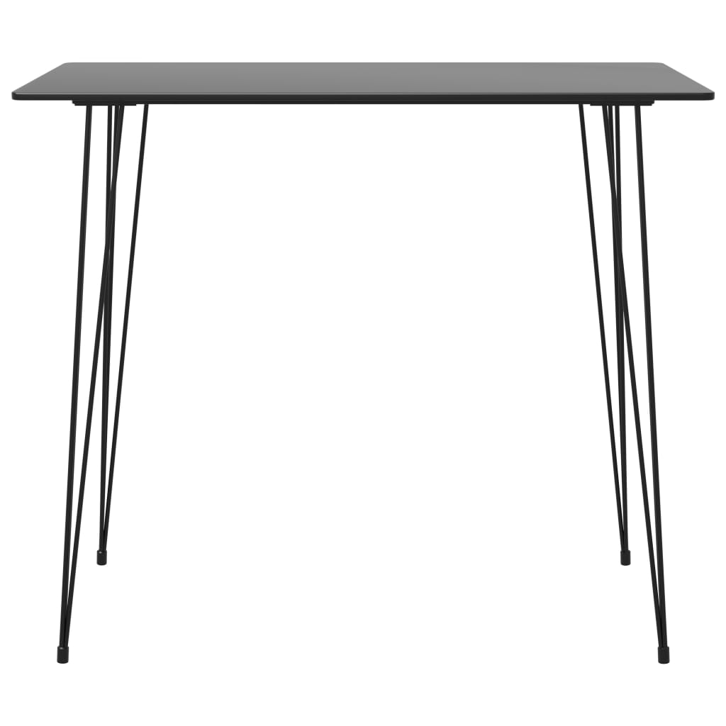 Mesa de bar 120x60x105 cm preto