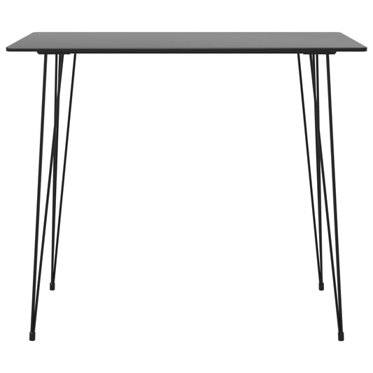 Mesa de bar 120x60x105 cm preto