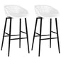 Cadeiras de bar 2 pcs branco