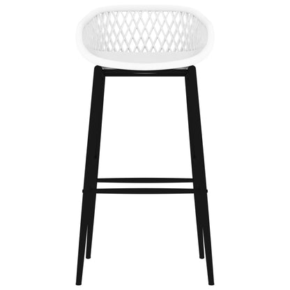 Cadeiras de bar 2 pcs branco