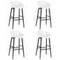 Cadeiras de bar 4 pcs branco
