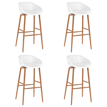 Bancos de bar 4 pcs branco