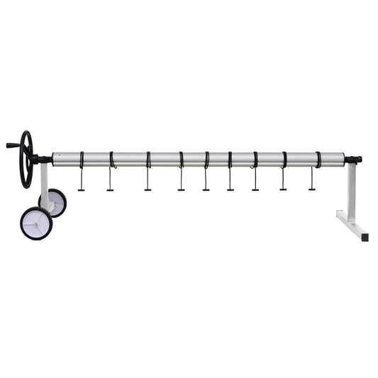 Enrolador para cobertura de piscina com base em aço inoxidável