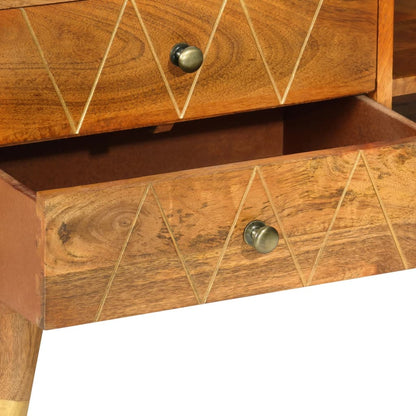 Móvel de TV de madeira de mangueira maciça