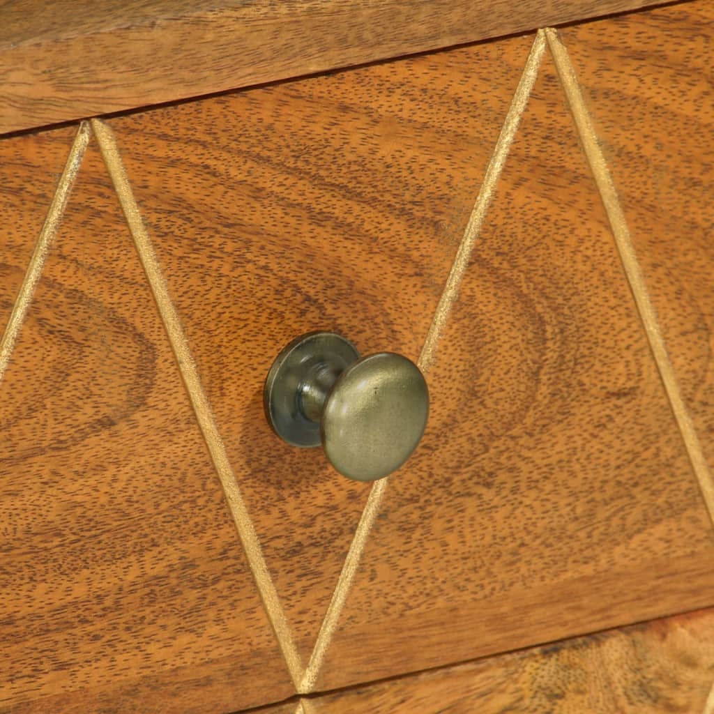 Móvel de TV de madeira de mangueira maciça