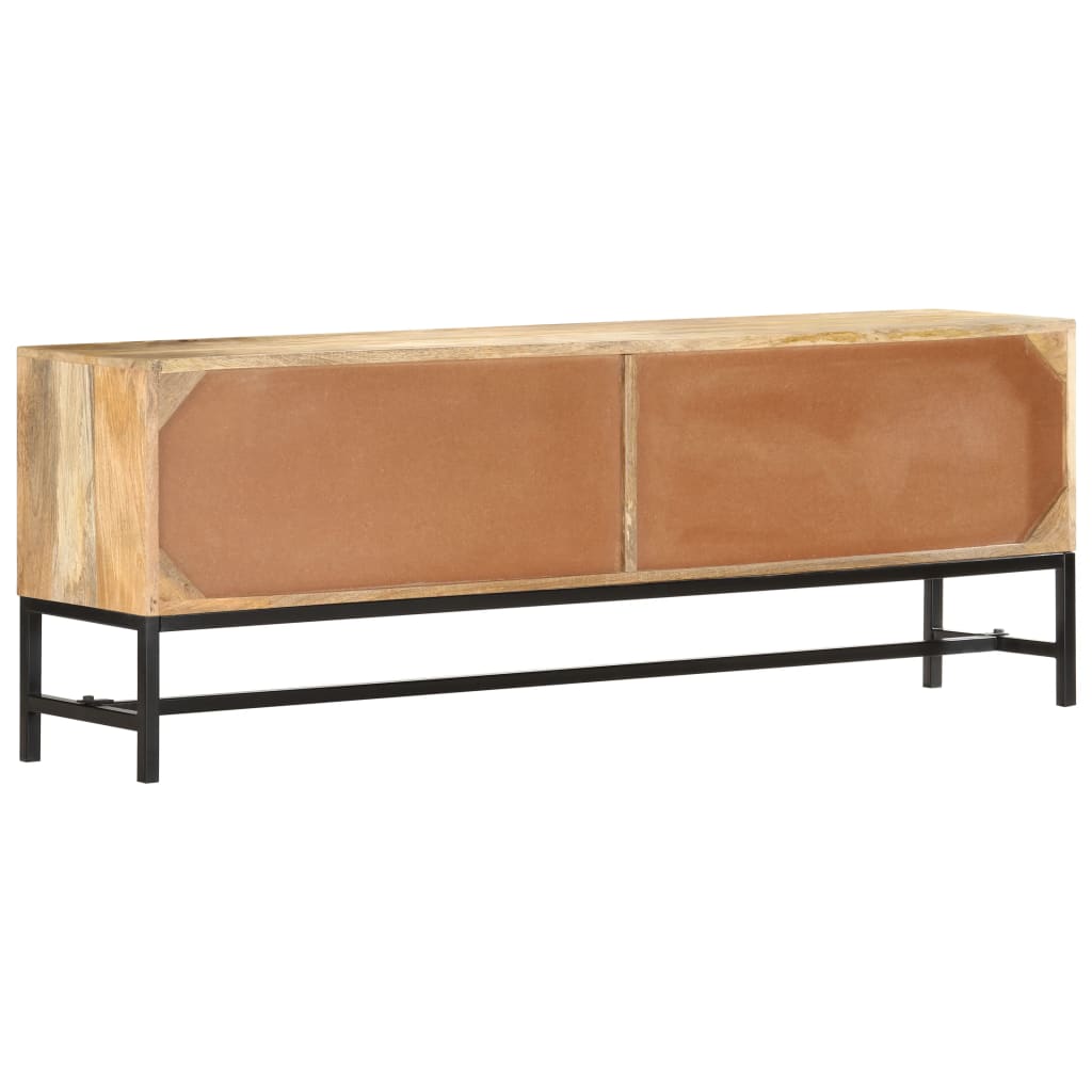 Móvel de TV de madeira de mangueira maciça