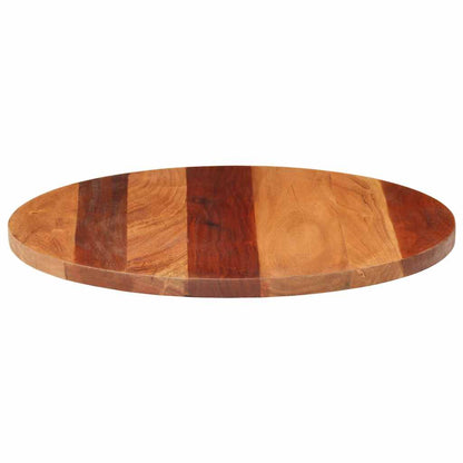 Tampo de mesa redondo madeira de acácia maciça 25-27 mm 50 cm