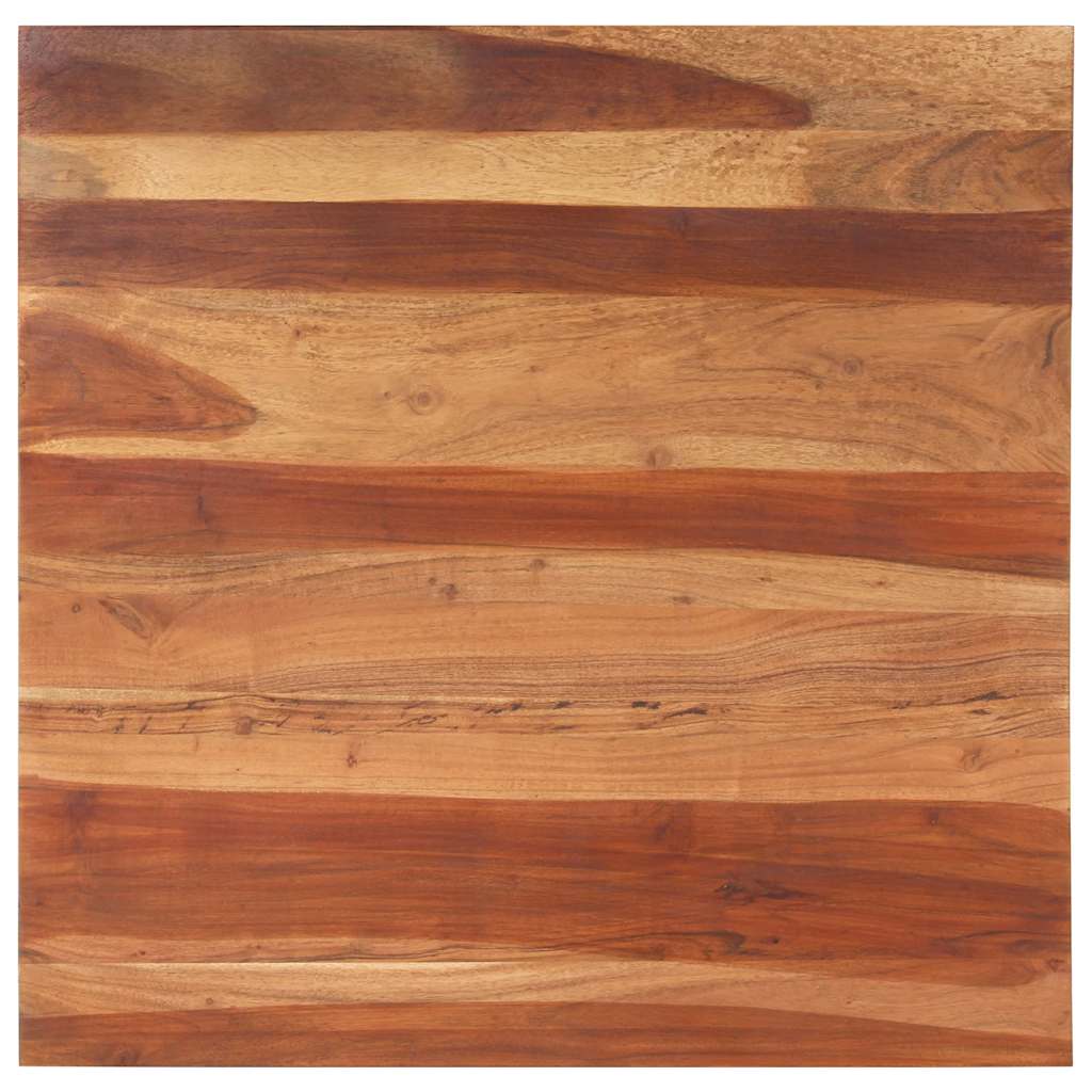 Tampo de mesa madeira de acácia maciça 25-27 mm 80x80 cm
