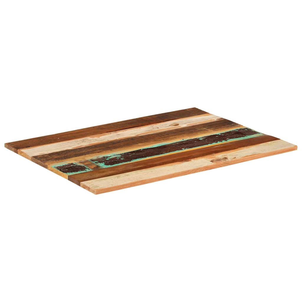 Tampo mesa retangular 60x80cm 15-16mm madeira recuper. maciça