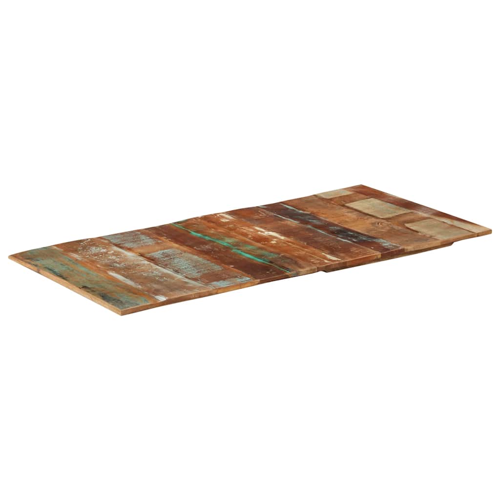 Tampo mesa retangular 60x120cm 15-16mm madeira recuper. maciça