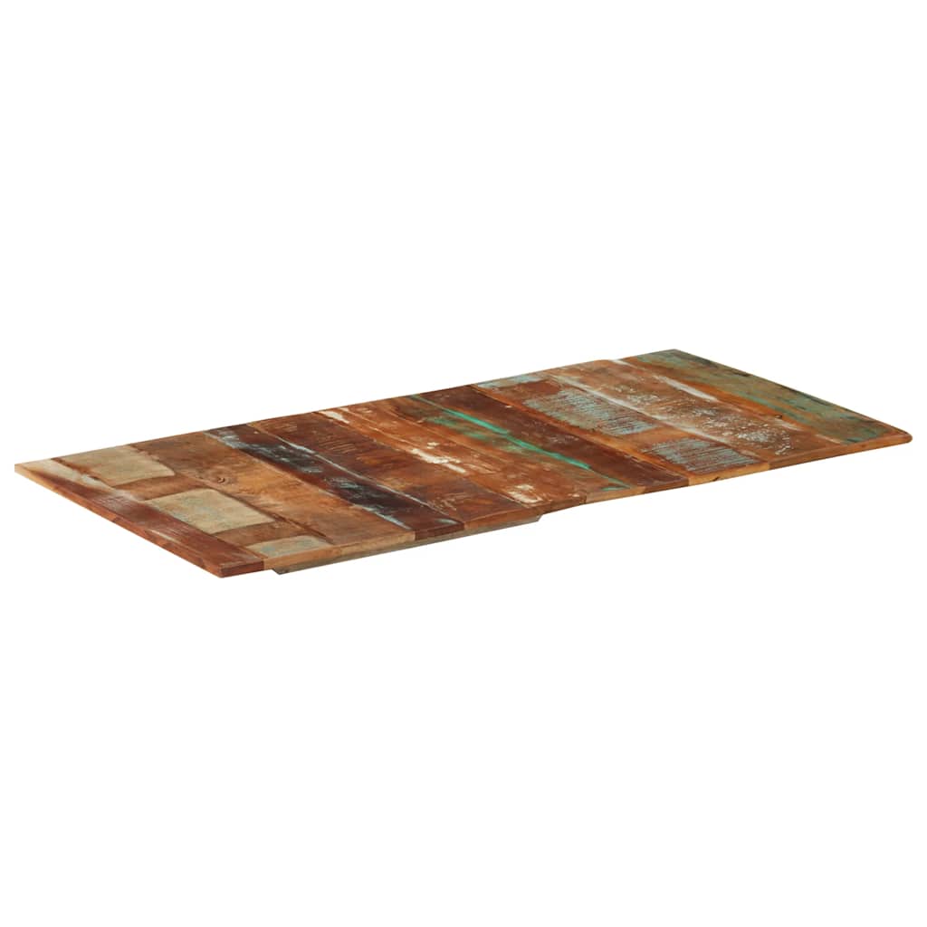 Tampo mesa retangular 60x120cm 15-16mm madeira recuper. maciça