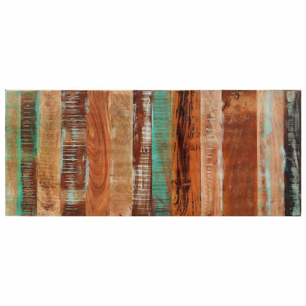 Tampo mesa retangular 60x140cm 15-16mm madeira recuper. maciça
