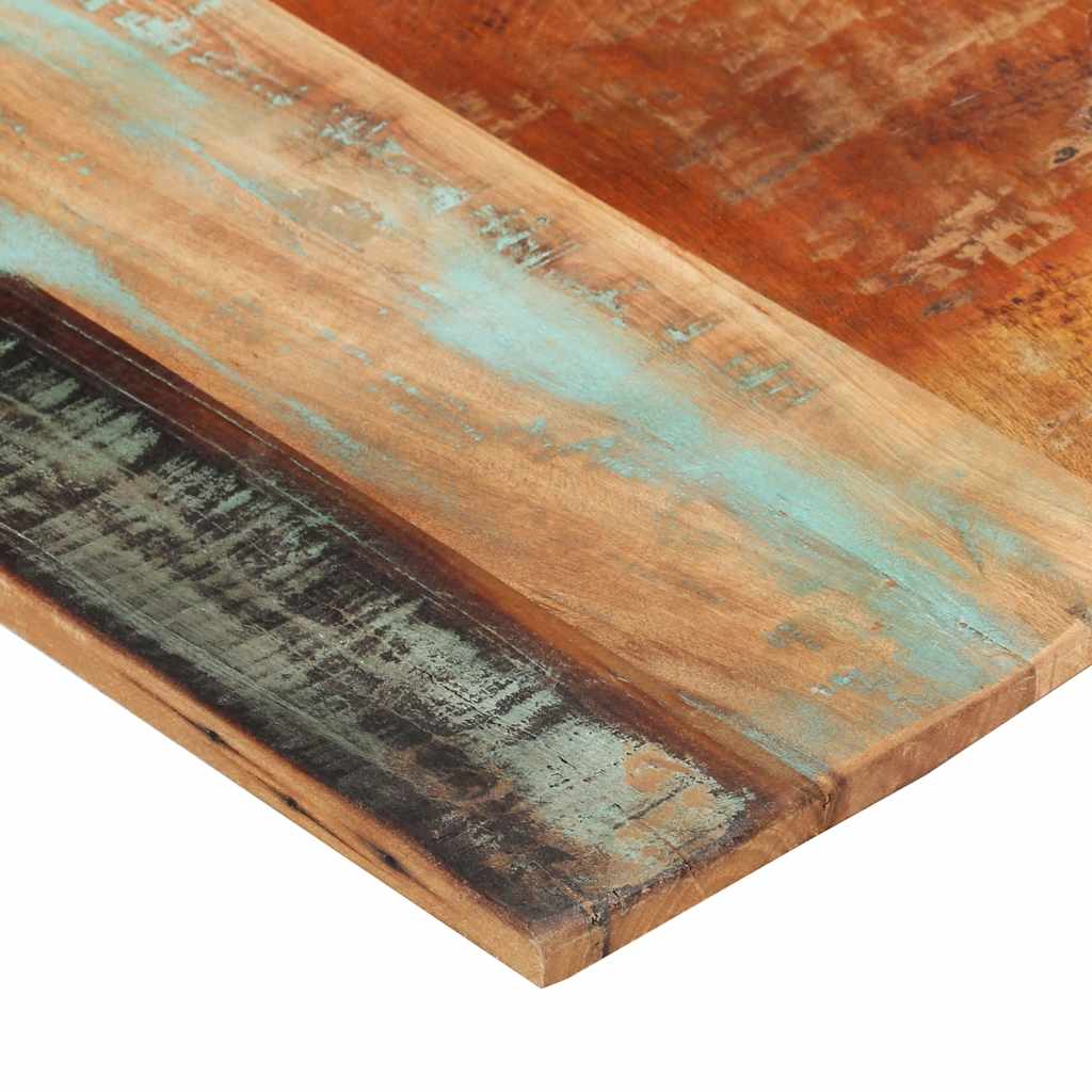 Tampo mesa retangular 60x140cm 15-16mm madeira recuper. maciça