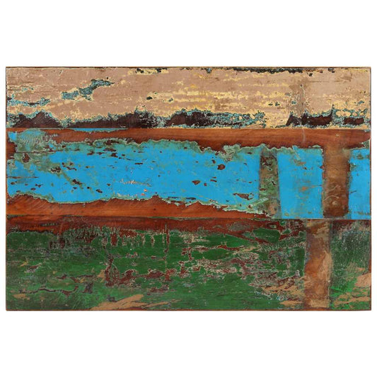 Tampo mesa retangular 60x90cm 25-27mm madeira recuper. maciça