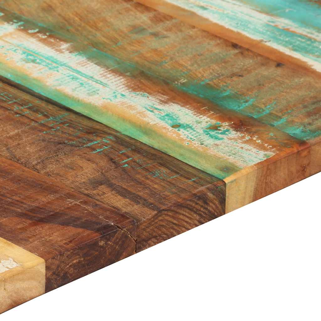 Tampo mesa retangular 60x120cm 25-27mm madeira recuper. maciça