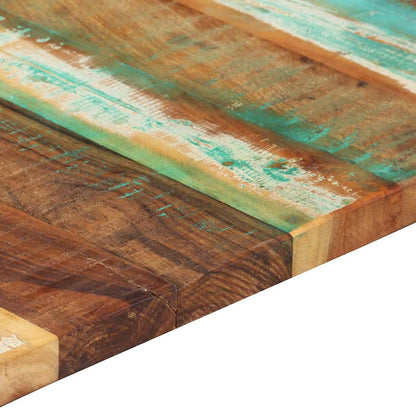 Tampo mesa retangular 60x120cm 25-27mm madeira recuper. maciça