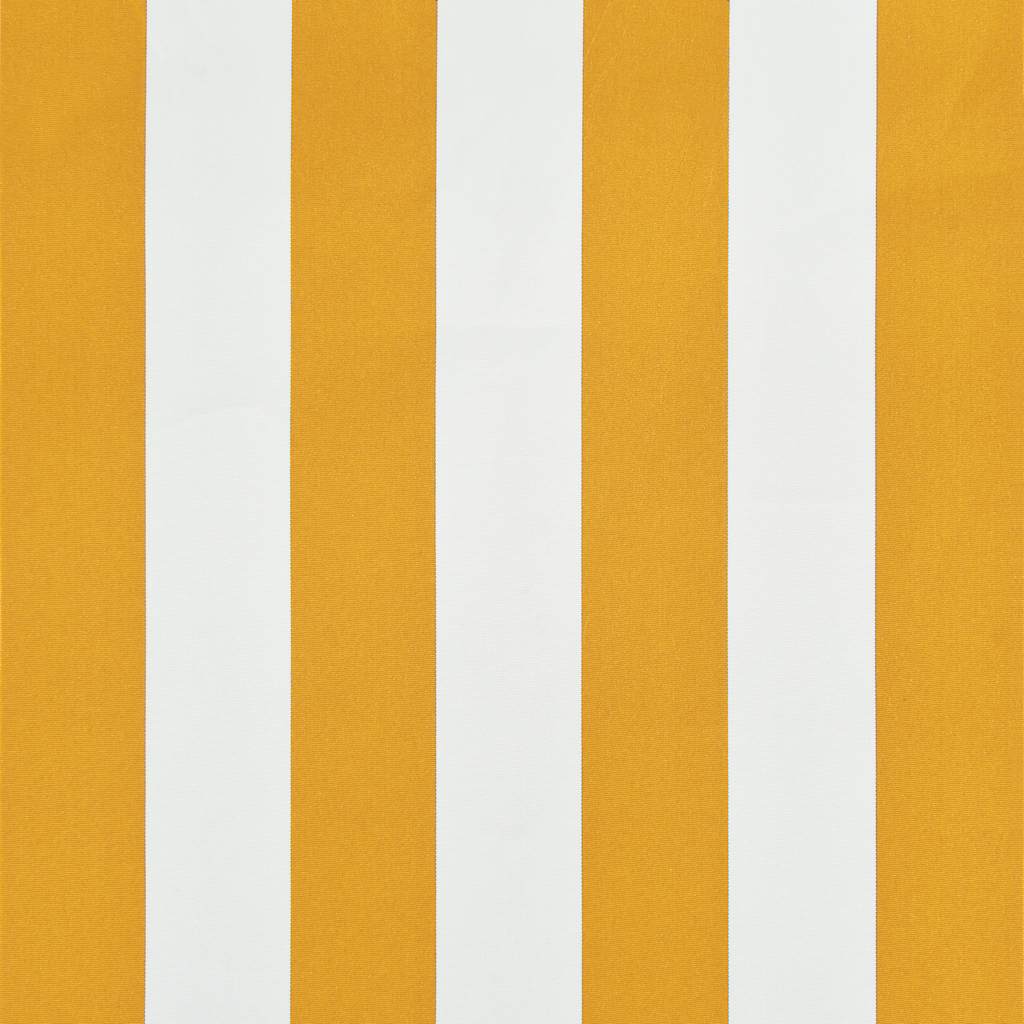 Toldo retrátil 100x150 cm amarelo e branco