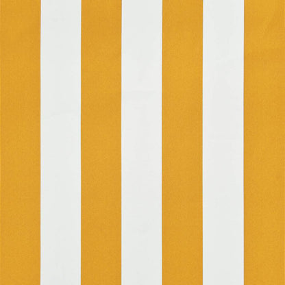 Toldo retrátil 100x150 cm amarelo e branco