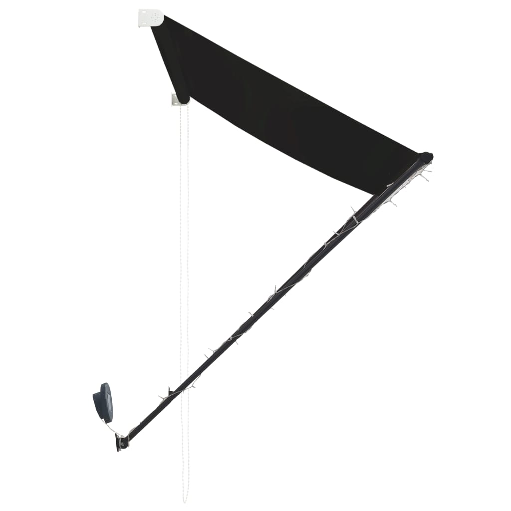 Toldo retrátil com LED 250x150 cm antracite