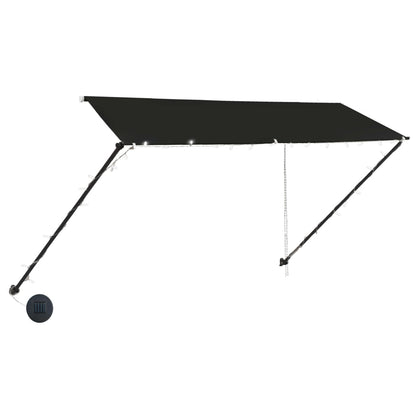 Toldo retrátil com LED 300x150 cm antracite