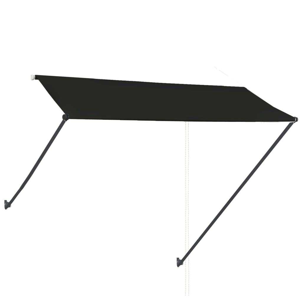Toldo retrátil com LED 300x150 cm antracite