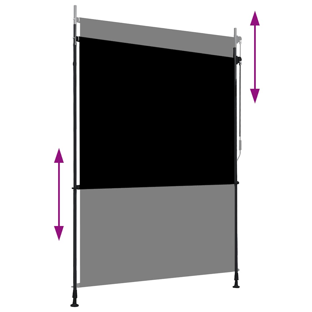 Estore de rolo para exterior 150x270 cm antracite