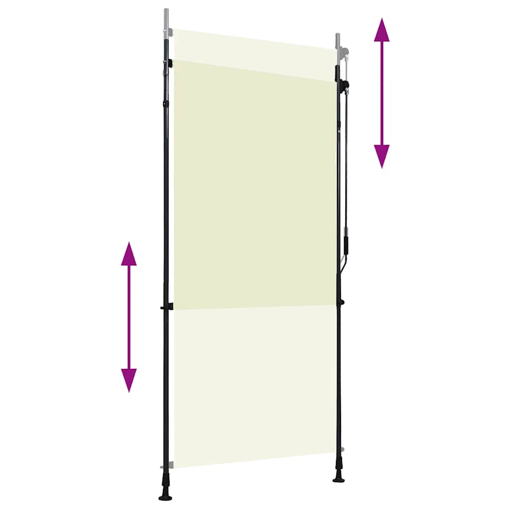 Estore de rolo para exterior 100x270 cm creme