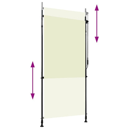 Estore de rolo para exterior 100x270 cm creme