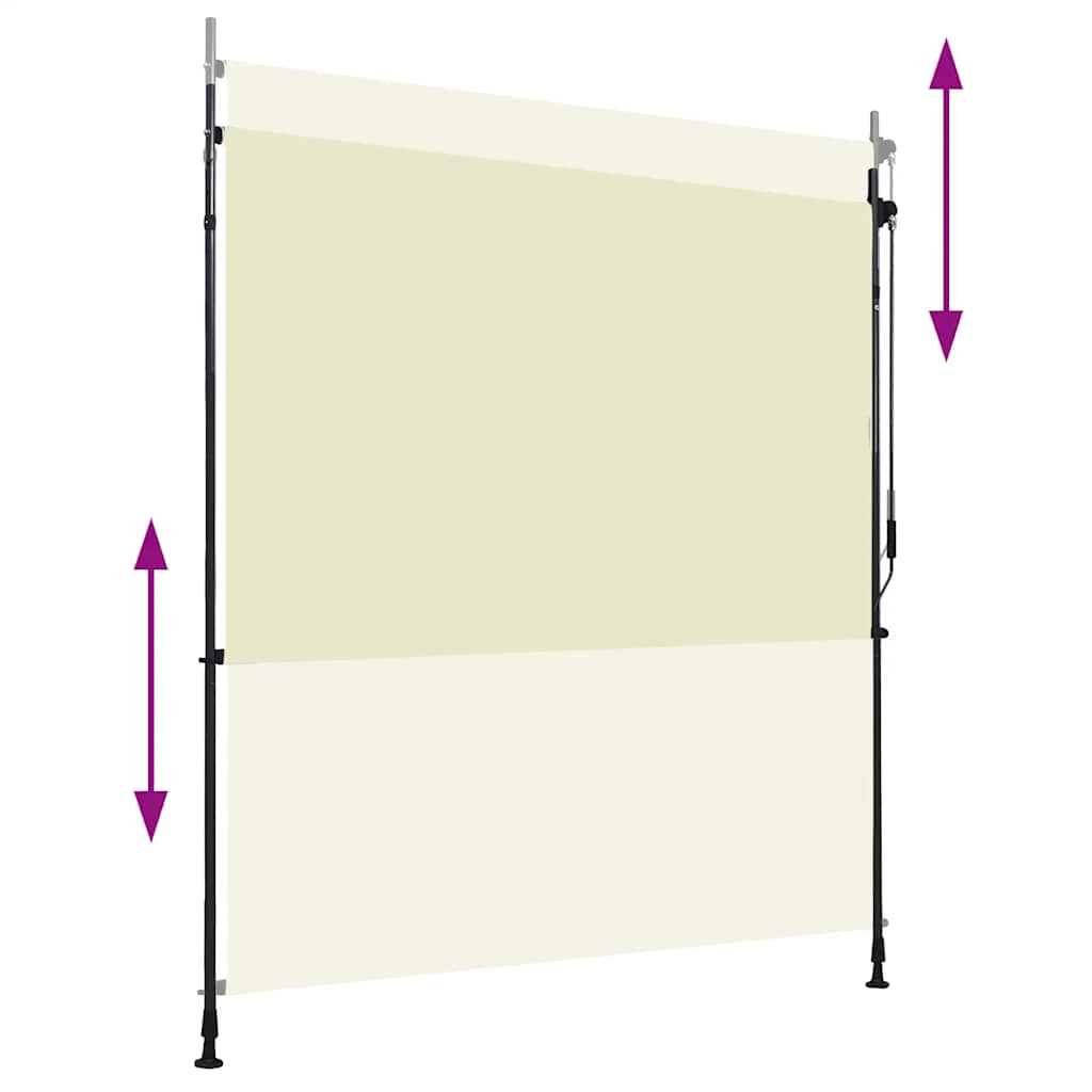 Estore de rolo para exterior 200x270 cm creme