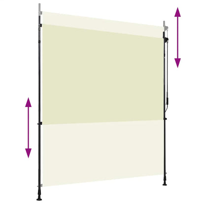 Estore de rolo para exterior 200x270 cm creme