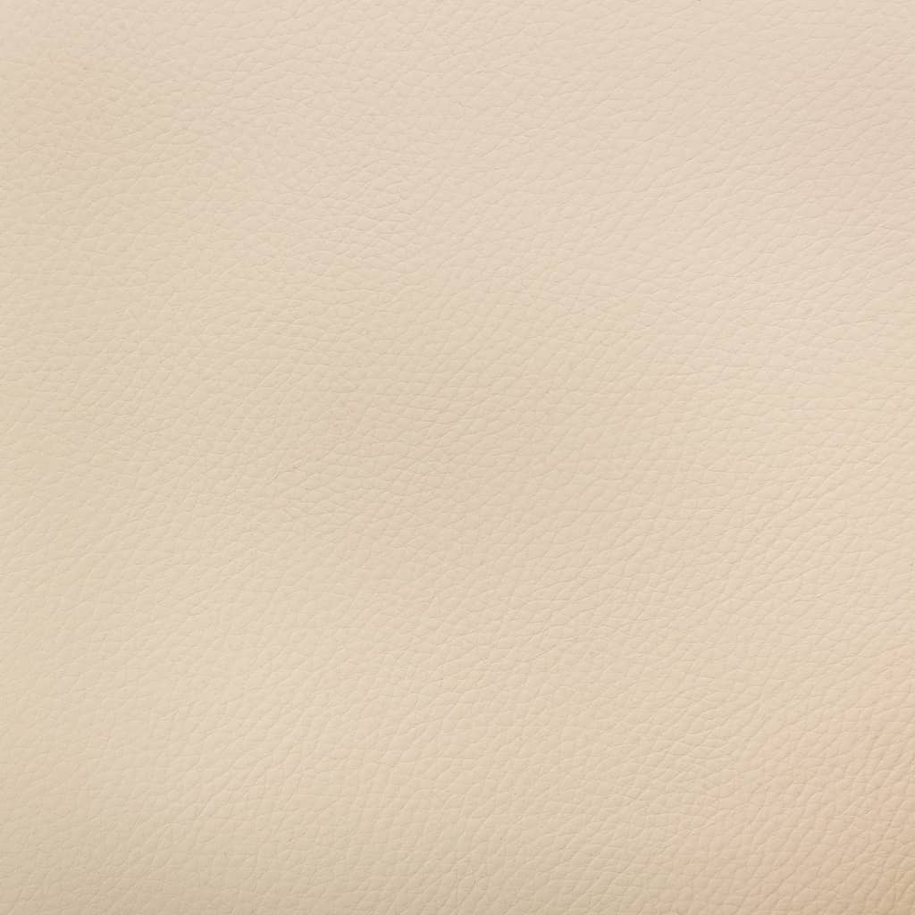 Cadeira de jantar giratória madeira curvada/couro artif. creme