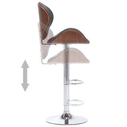 Cadeira de bar tecido cinzento