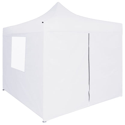 Tenda dobrável profissional festas 4 paredes 3x3m aço branco