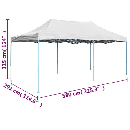 Tenda dobrável profissional para festas 3x6 m aço branco