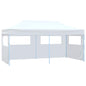 Tenda dobrável profissional festas 4 paredes 3x6m aço branco