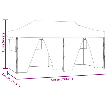 Tenda dobrável profissional festas 4 paredes 3x6m aço branco