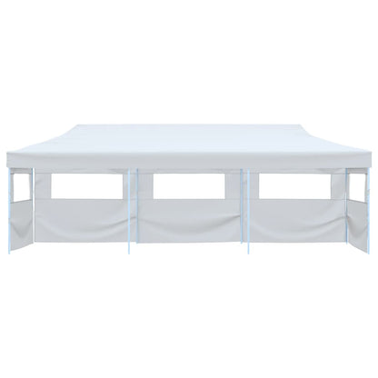 Tenda para festas pop-up dobrável c/ 5 paredes 3x9 m branco