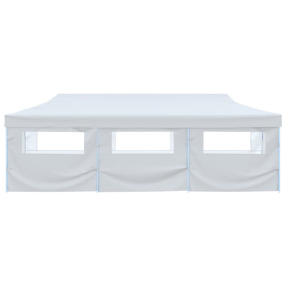 Tenda para festas pop-up dobrável c/ 8 paredes 3x9 m branco