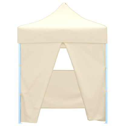 Tenda dobrável profissional festas 4 paredes 2x2 m aço creme