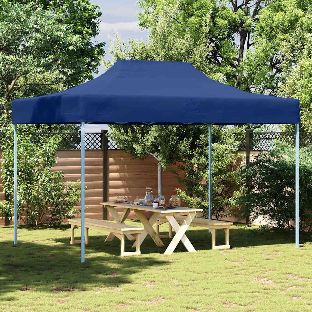 Tenda dobrável profissional para festas 3x4 m aço azul