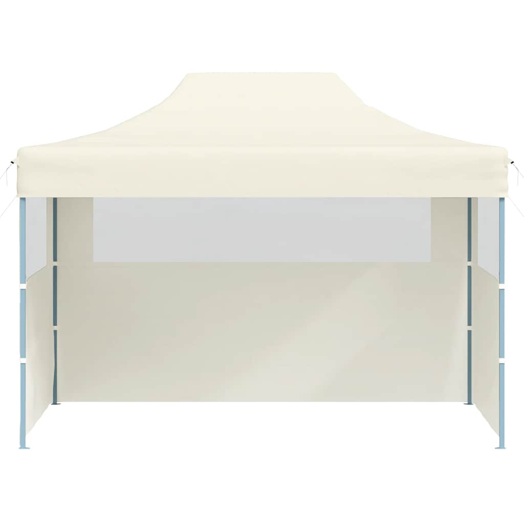 Tenda dobrável profissional festas 3 paredes 3x4m aço cor creme